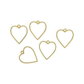 5 In 1 Golden Heart Bezels Set